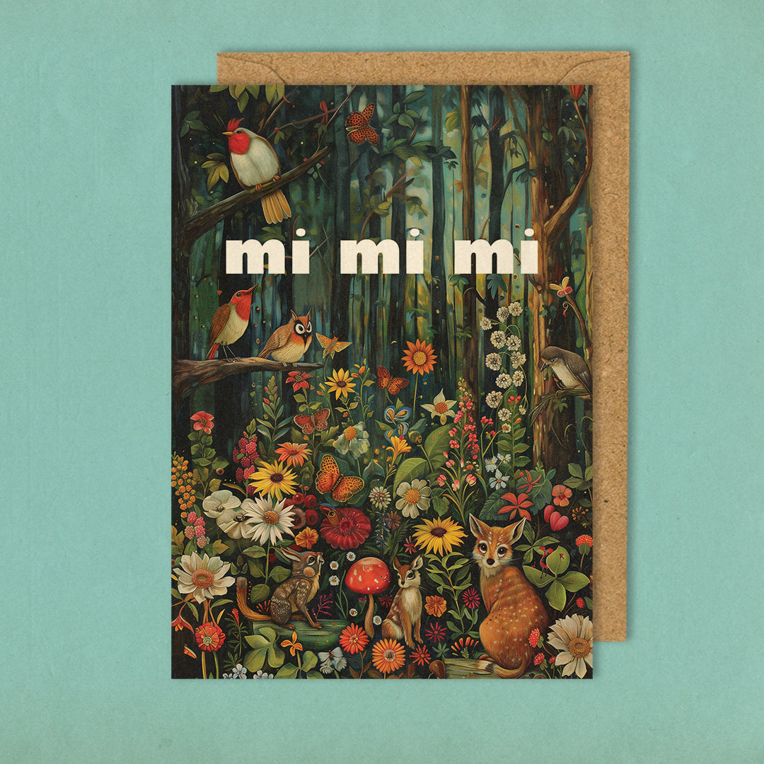 Mi Mi Mi - Grußkarte 10,5 x 14,8 cm