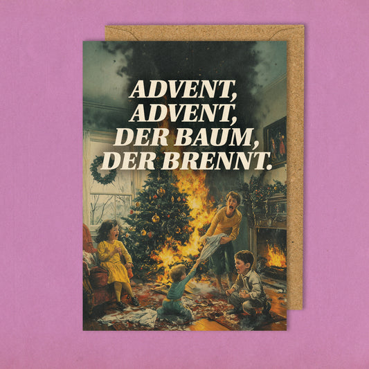 Advent, Advent - Grußkarte 10,5 x 14,8 cm
