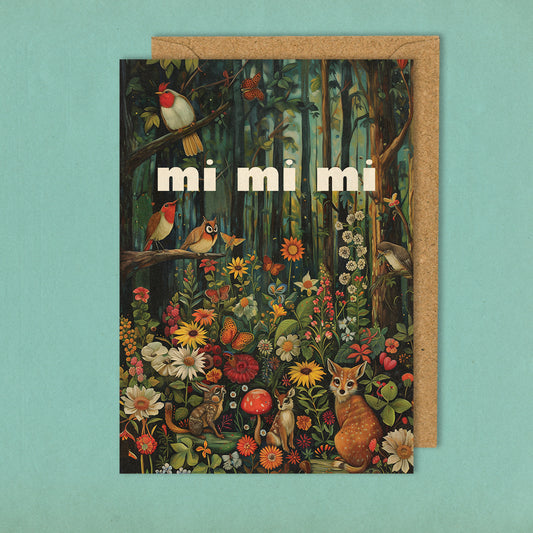 Mi Mi Mi - Grußkarte 10,5 x 14,8 cm